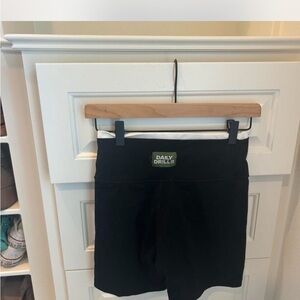Daily Drills Black High-Rise Bike Shorts